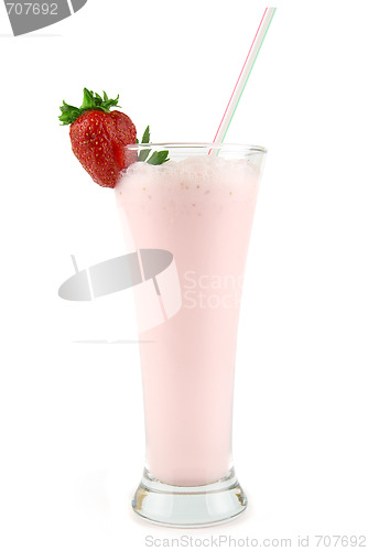 Image of fresh strawberry milkshake