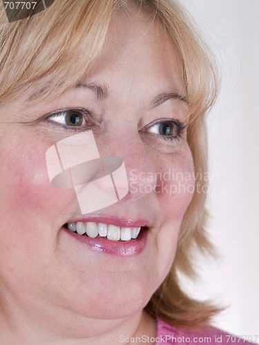 Image of Mature Woman in Pink 