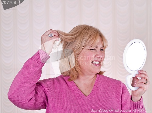 Image of Mature Woman in Pink 