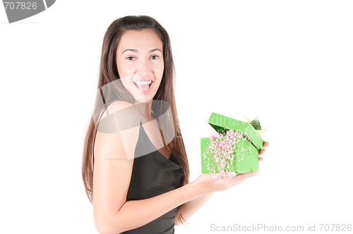 Image of Woman with present