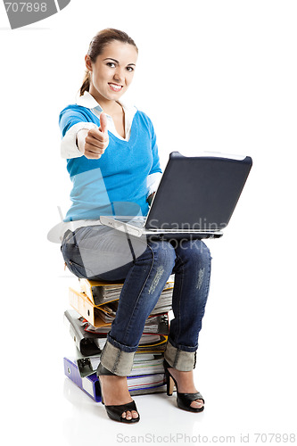 Image of Sucessful student woman