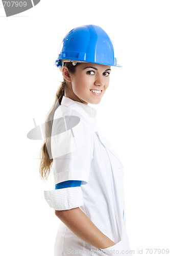 Image of Female technician