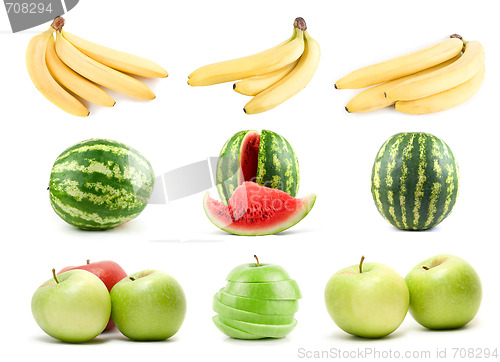 Image of set of ripe fruit