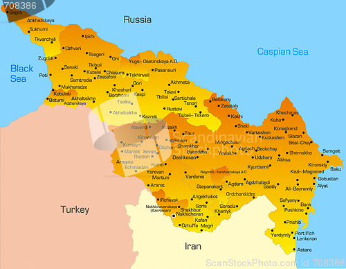 Image of Caspian region countries