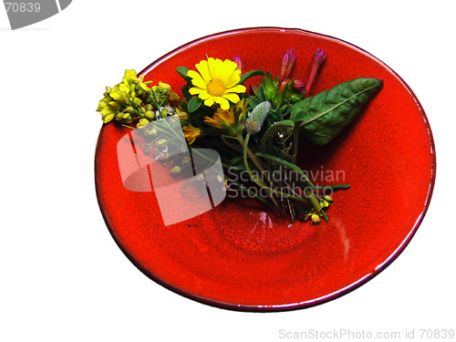 Image of flower bunch in a bowl