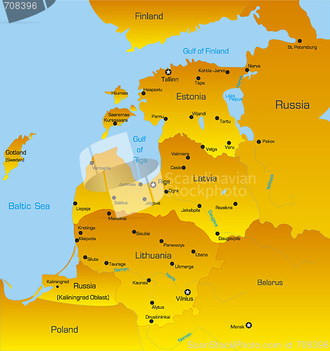 Image of Baltic region countries