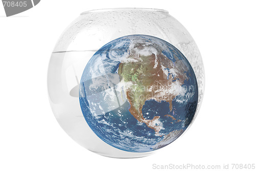 Image of earth at aquarium