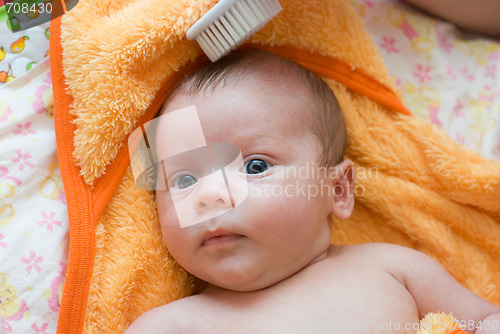 Image of brushing hair