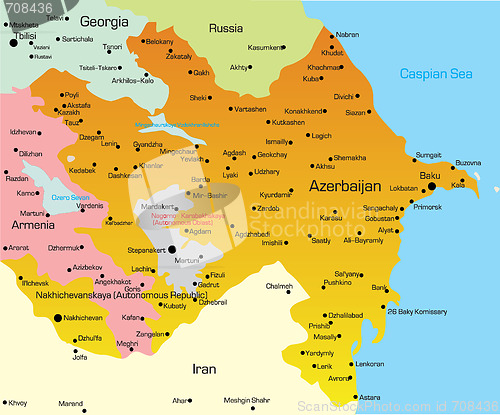 Image of Map of Azerbaijan