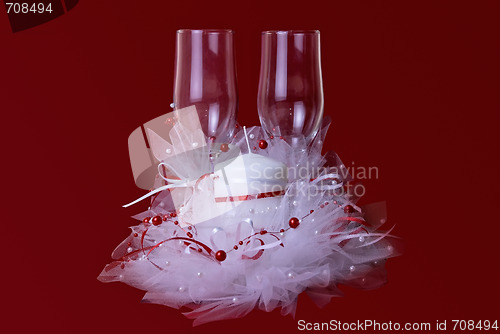 Image of candle and glasses