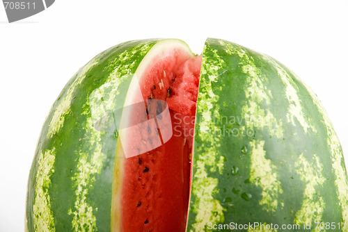 Image of Close up of ripe watermelon