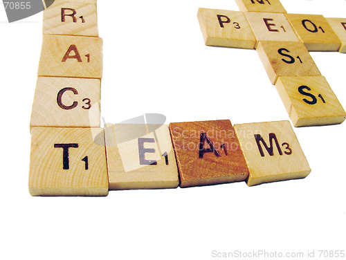 Image of team letters