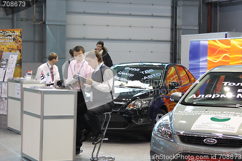 Image of Automobile exhibition. Russia. St.-Petersburg. 2009