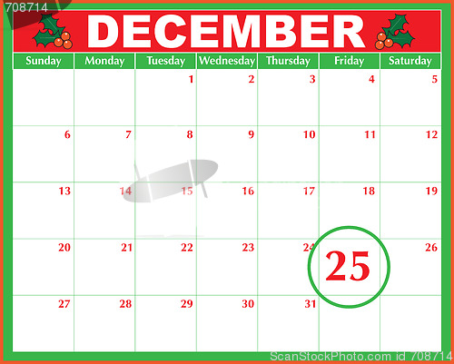 Image of Christmas Day Calendar