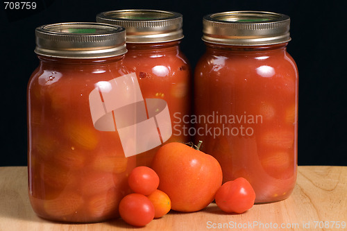 Image of Jars of Tomatoes