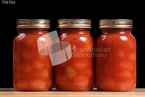 Image of Jars of Tomatoes