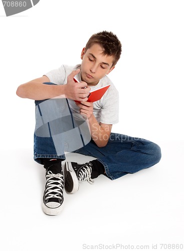 Image of Student reading