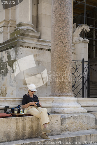 Image of Female tourist Split