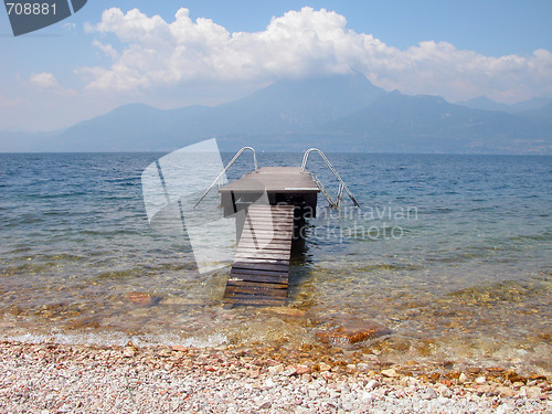 Image of Detail of Lake Garda Countryside in Italy    