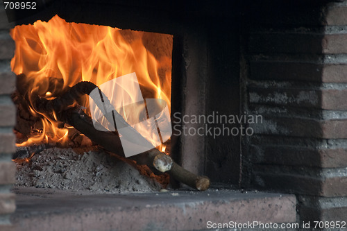 Image of Fireplace, Tuscany, July 2007