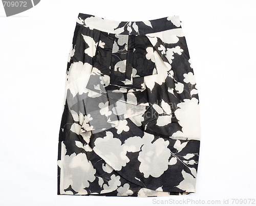 Image of Black and white women's skirt.