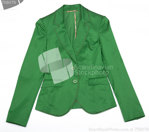 Image of Green Women's jacket.