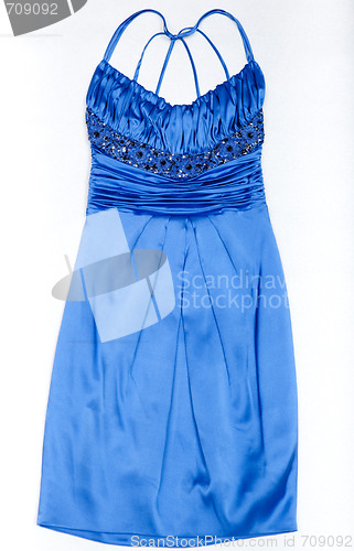 Image of Fashionable blue gown