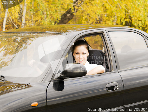 Image of woman in the car