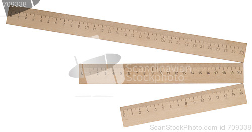 Image of wooden rulers