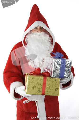 Image of Sanca Claus with christmas gifts