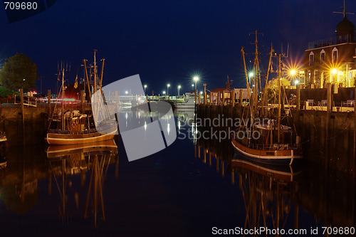 Image of old harbor of neuharlingersiel