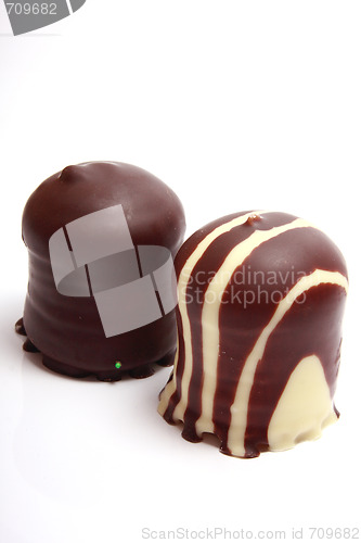 Image of Chocolate covered meringue confection