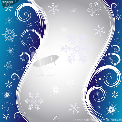 Image of Blue christmas background 