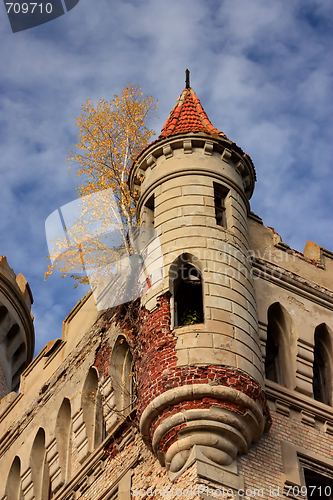 Image of Corner tower of the Gothic castle