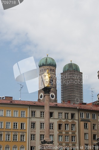 Image of Marienplatz with Frauenkirche