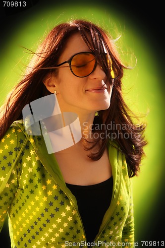 Image of Hip-hop styled girl posing