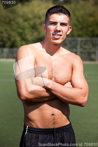 Image of Hispanic soccer or football player