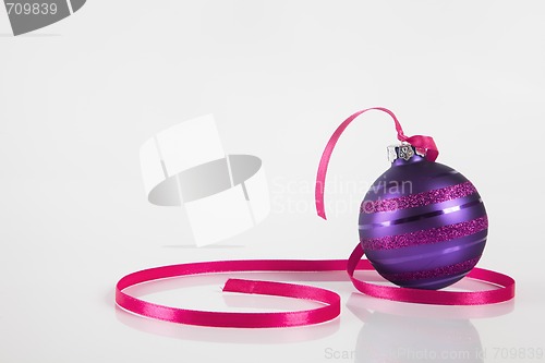 Image of Purple christmas ornaments