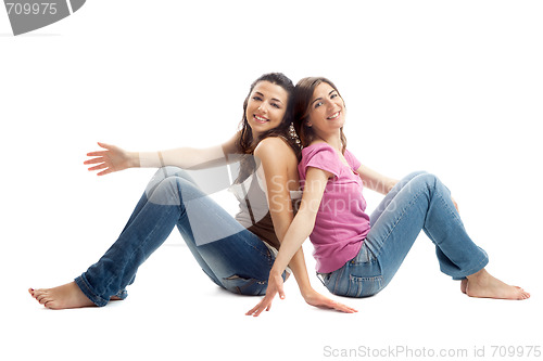 Image of Happy young women's