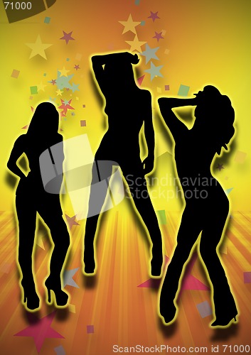 Image of Three hot party girls