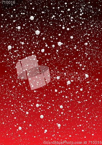 Image of snowflake redsky