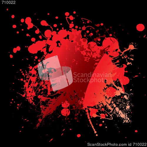 Image of blood red black