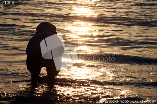 Image of Sunset and a Child