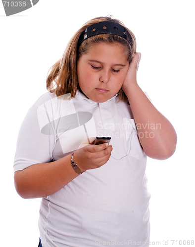 Image of Listening To MP3 Player