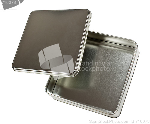 Image of Square metal container