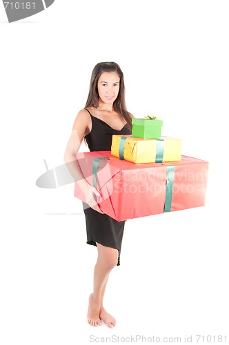 Image of Woman with present
