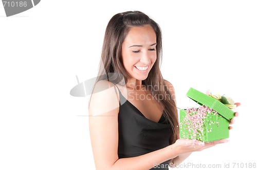 Image of Woman with present