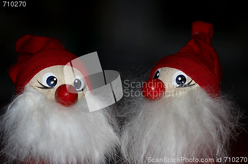 Image of Pair of santas