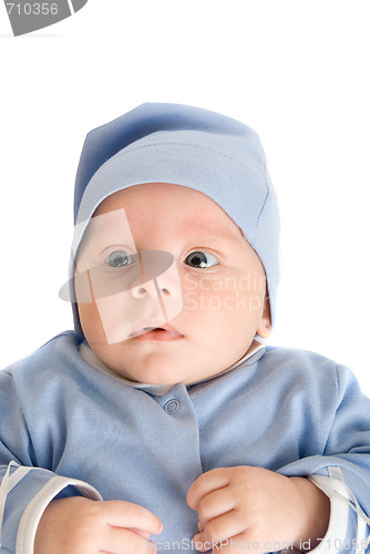 Image of baby boy at blue 