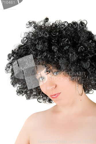 Image of Beautiful young frizzy 